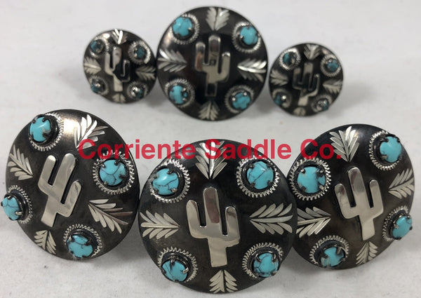 CBCONCH 129D Turquoise Stone Conchos