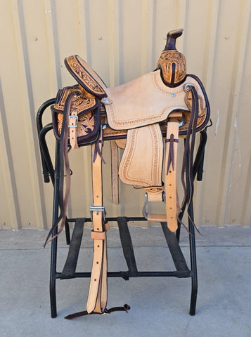 #693 12" Corriente Youth Buckaroo Association Saddle