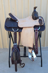 #931 15.5"Corriente Team Roping Saddle