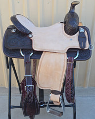 #933 16"Corriente Team Roping Saddle