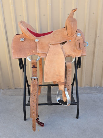 #596 16.5" Corriente New Style Barrel Saddle