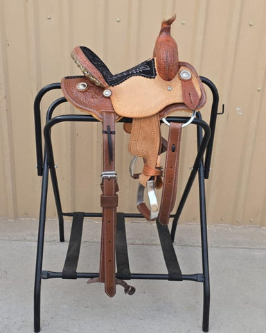 #1169 10" Corriente Youth Kids Strip Down Barrel Saddle