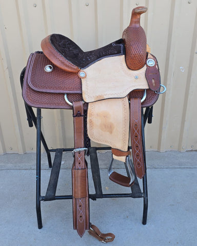 #1276 13" Corriente Youth Kids Roping Saddle