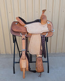 #1293 15" Corriente Team Roping Saddle