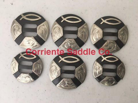 CBCONCH 136 Jesus Fish Slotted Conchos